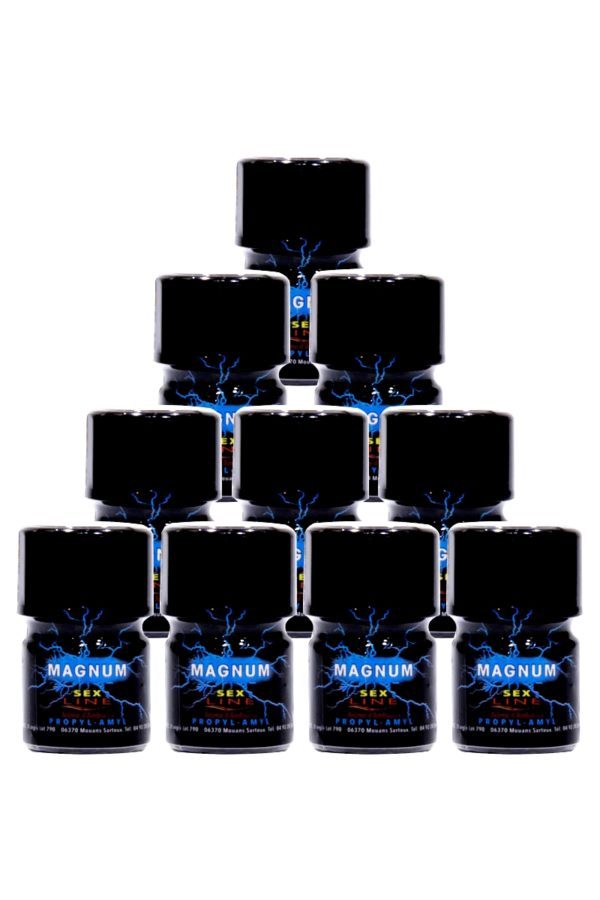 Pack de 10 Poppers Sexline Magnum Bleu Sex Line